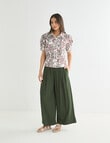 Whistle Short Sleeve Shirt Lace Trim, Watercolour Paisley product photo View 03 S