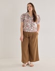 Whistle Short Sleeve Shirt Lace Trim, Watercolour Paisley product photo View 13 S