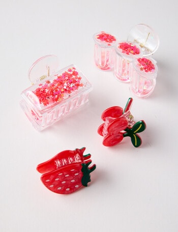 Mac & Ellie Fruitie Mix N Match Clip Set, 4-Piece product photo