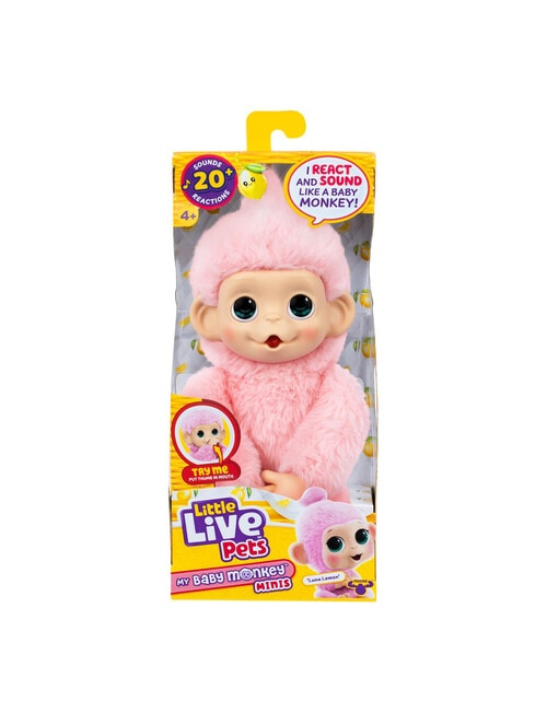 Little Live Pets My Baby Mini Monkey, Assorted product photo View 02 L