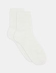Levante Mia Pointelle Crew Socks, Cr&egrave;me product photo
