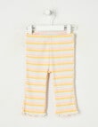 Teeny Weeny Alphabet Soup Play Rib Legging, Yellow product photo