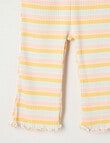 Teeny Weeny Alphabet Soup Play Rib Legging, Yellow product photo View 02 S