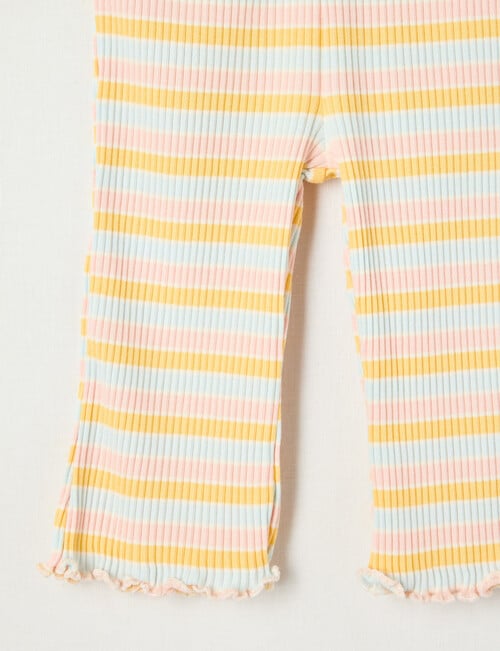Teeny Weeny Alphabet Soup Play Rib Legging, Yellow product photo View 02 L