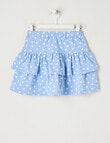 Mac & Ellie Spot Knit Tiered Skort, Cornflower product photo