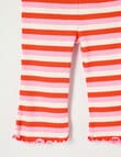 Teeny Weeny Alphabet Soup Play Rib Legging, Tomato product photo View 02 S