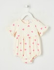 Teeny Weeny Alphabet Soup Play Heart Print Romper product photo