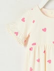 Teeny Weeny Alphabet Soup Play Heart Print Romper product photo View 02 S