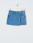 Mac & Ellie Denim Skort, Washed Blue product photo