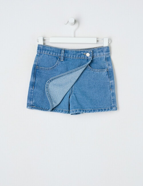 Mac & Ellie Denim Skort, Washed Blue product photo View 03 L