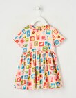 Teeny Weeny Alphabet Soup Play All Over Print Dress product photo