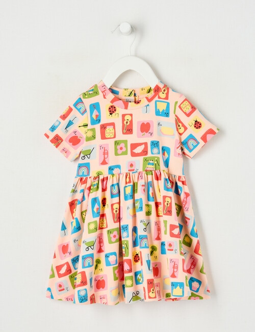 Teeny Weeny Alphabet Soup Play All Over Print Dress product photo