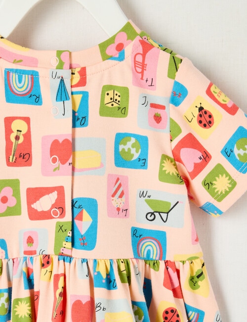 Teeny Weeny Alphabet Soup Play All Over Print Dress product photo View 02 L