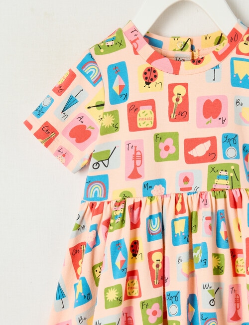 Teeny Weeny Alphabet Soup Play All Over Print Dress product photo View 03 L