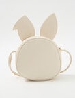 Mac & Ellie Sparkly Bunny Crossbody Bag, White product photo View 03 S