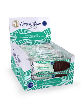 Queen Anne Dark Chocolate Peppermint Marshmallow Fish, 50 g product photo