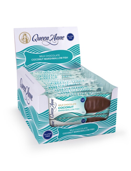 Queen Anne Dark Chocolate Coconut Marshmallow Fish, 50 g product photo