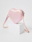 Mac & Ellie Heart Sequin Cross Body Bag, Pink product photo View 02 S