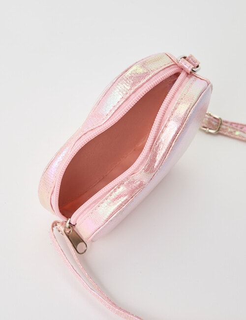 Mac & Ellie Heart Sequin Cross Body Bag, Pink product photo View 05 L
