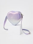 Mac & Ellie Heart Sequin Cross Body Bag, Lilac product photo View 02 S