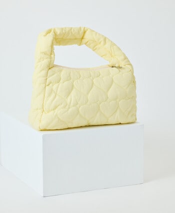 Mac & Ellie Quilted Hand Bag, Lemon Heart product photo