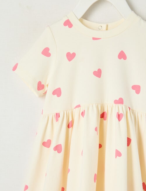 Teeny Weeny Alphabet Soup Play Heart Print Dress product photo View 03 L