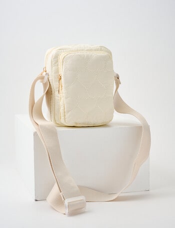 Mac & Ellie Quilted Heart Crossbody Bag product photo