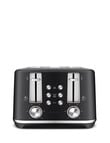 Breville ToastSet 4 Slice Toaster, Matte Black, LTA642MTB product photo