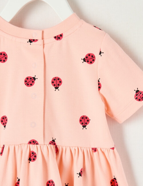 Teeny Weeny Alphabet Soup Play Ladybird Print Dress product photo View 02 L