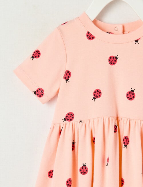 Teeny Weeny Alphabet Soup Play Ladybird Print Dress product photo View 03 L
