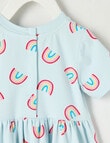 Teeny Weeny Alphabet Soup Play Rainbow Print Dress product photo View 02 S