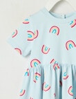 Teeny Weeny Alphabet Soup Play Rainbow Print Dress product photo View 03 S
