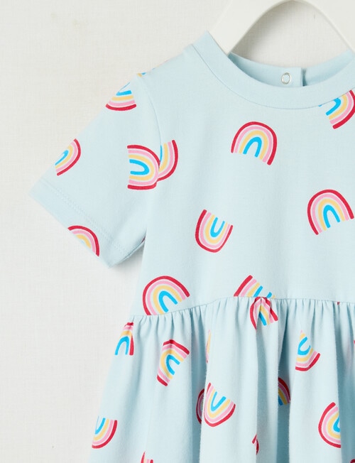 Teeny Weeny Alphabet Soup Play Rainbow Print Dress product photo View 03 L