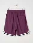 No Issue Oversize Mesh Knit Short, Grape product photo View 03 S