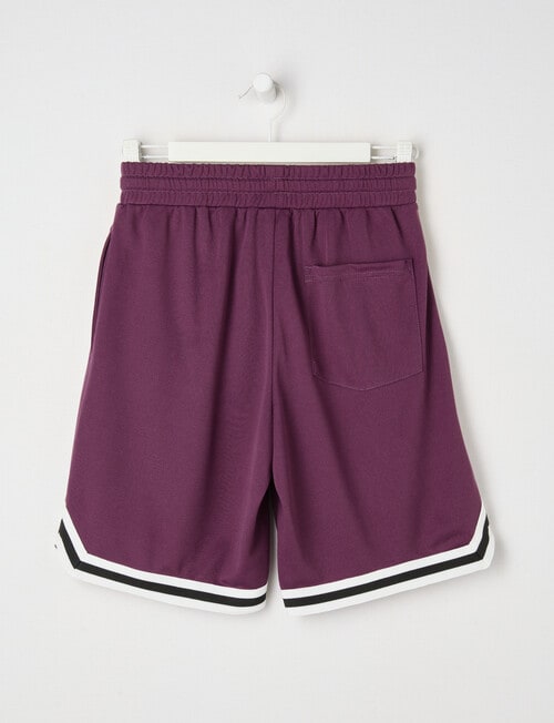No Issue Oversize Mesh Knit Short, Grape product photo View 03 L