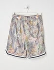 No Issue Oversize Mesh Knit Short, Camo product photo View 02 S