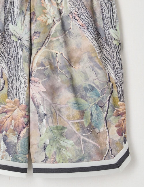 No Issue Oversize Mesh Knit Short, Camo product photo View 03 L