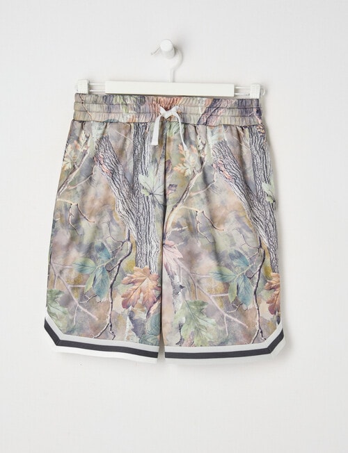 No Issue Oversize Mesh Knit Short, Camo product photo View 04 L