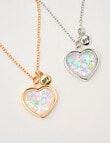 Mac & Ellie Fixed Heart Locket Necklace, 2-Piece product photo View 03 S