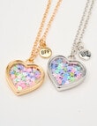 Mac & Ellie Fixed Heart Locket Necklace, 2-Piece product photo View 04 S