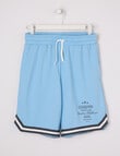 No Issue Oversize Mesh Knit Short, Sky product photo