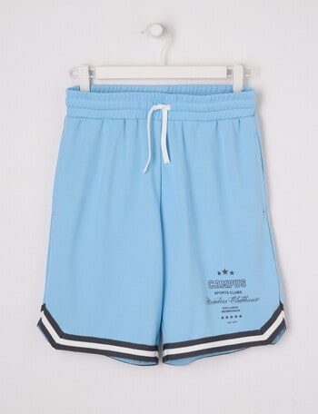 No Issue Oversize Mesh Knit Short, Sky product photo