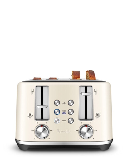 Breville ToastSet 4 Slice Toaster, Cream, LTA642CRM product photo