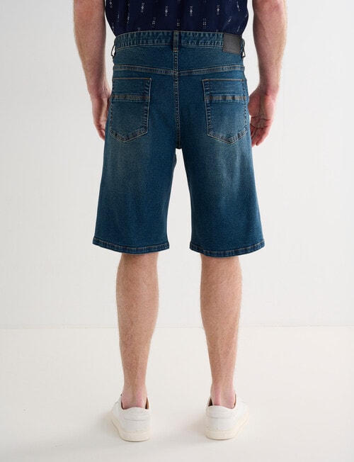 Chisel Stretch Denim Short, Mid Wash product photo View 02 L