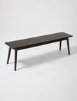 LUCA Furniture Amalfi Dining Bench 1.5m, , Espresso product photo