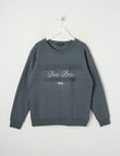 No Issue St Germain Deboss Oversize Crew, Carbon product photo
