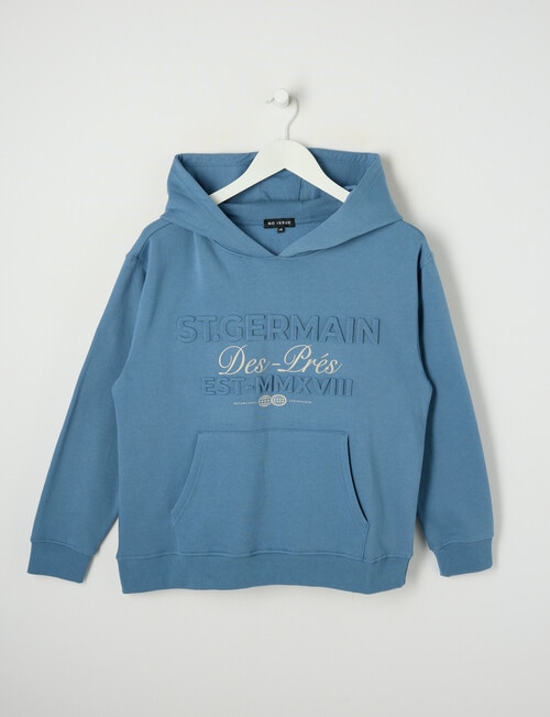 No Issue St Germain Deboss Oversize Hoodie, Acid Blue product photo