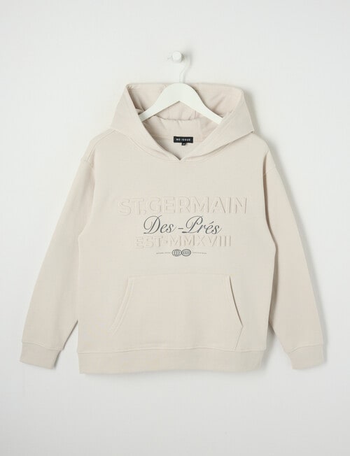 No Issue St Germain Deboss Oversize Hoodie, Stone product photo