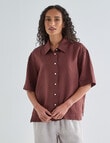 Zest Essential Linen Short Sleeve Shirt, Andorra product photo