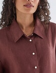 Zest Essential Linen Short Sleeve Shirt, Andorra product photo View 04 S